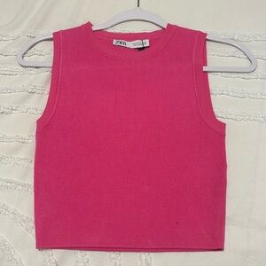 zara pink tank